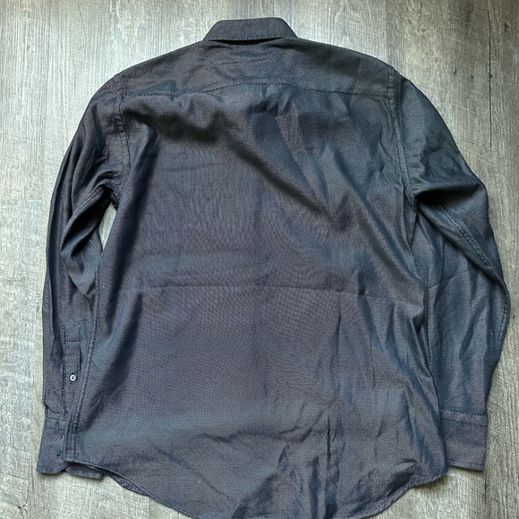 Balenciaga Shirt Black Medium 15.5 / 39 Made in Italy 100% Cotton AUTHENTIC M - Picture 3 of 9